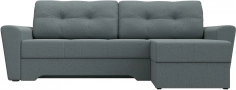 Диван угловой Амстердам правый угол (Серый/Рогожка) Лига Диванов арт.122765