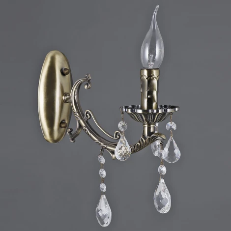 Бра ILLUMICO IL9927-1WSQ-24 AB CASTOR (220V, подвески, подсвечник, свеча)