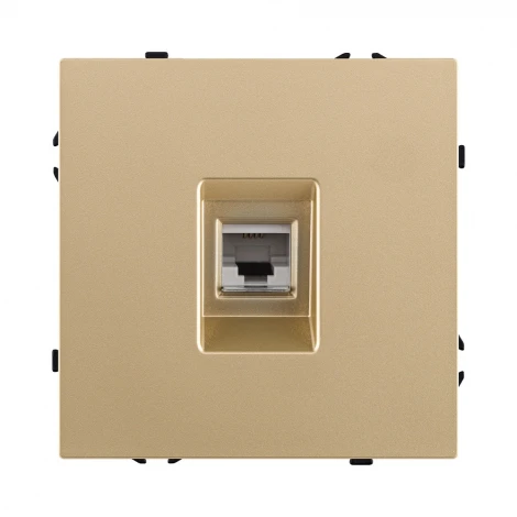 Розетка телефонная RJ11 золотой Kollinger Eclipse EC-019GD