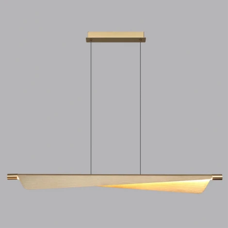 Подвесной светильник Odeon Light Linea 7017/24LB c сенсорн. выкл (диммер яркости) металл/акрил латунь брашинг IP20 24W CRI 90 3000K 220V (LED, на проводе)