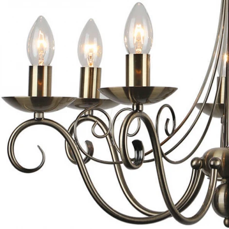 Подвесная люстра Lussole Lgo Roosevelt LSP-9942 (220V, на цепи, подсвечник, свеча, IP21)