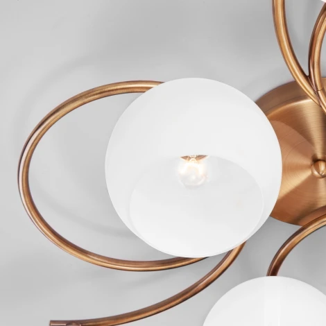 Потолочная люстра Eurosvet Alba 30144/6 античная бронза (220V, шарики)