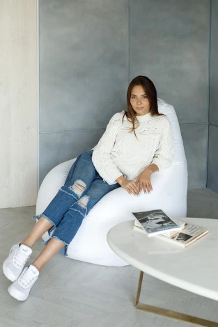 Кресло мешок Dreambag Груша Белое (Оксфорд) (3XL, Классический) 5000141