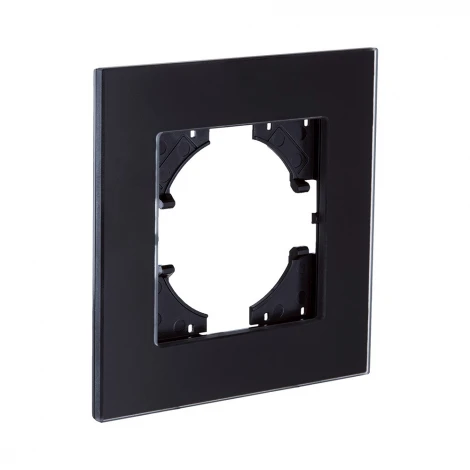 Рамка 1-постовая стекло черный Kollinger Reflex MG RM1BK