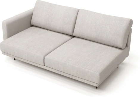 Завершение Ricadi левое 1700 ОГОГО (арт.729936), (Ткань,Рогожка/Бежевый)