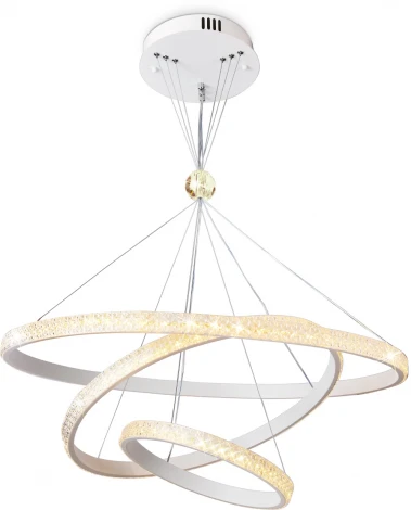 Подвесной светильник Ambrella Acrylica FA6157 (регулировка яркости, LED, 220V, пульт управления, на тросе, кольцо)