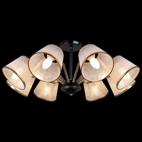 Потолочная люстра на штанге ILLUMICO IL0344-8CSQ-79 BK AB (220V)