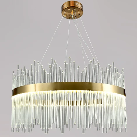 Подвесной светильник хрустальный светодиодный с пультом Reluce 08817-0.4-600 HGT (220V, на тросе)
