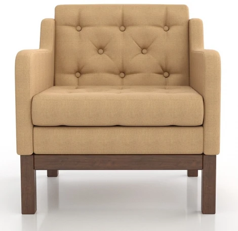 Кресло Arsko Айверс орех бежевая рогожка