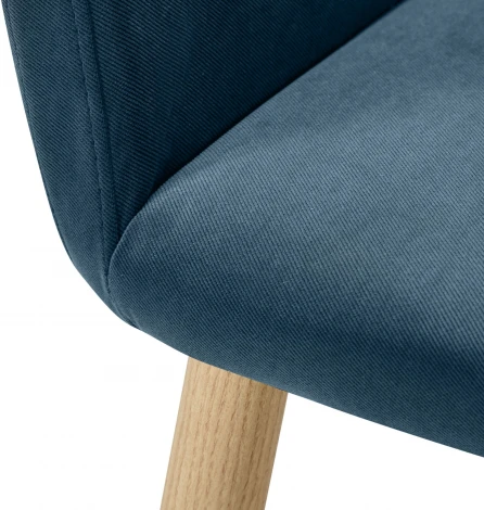 Кресло Oscar Diag blue/нат.дуб R-Home арт.410118161h_Diagblue_н.дуб