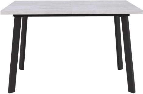 Стол Ивару РОБИН 120, Цемент Светлый / опора прямая Черная