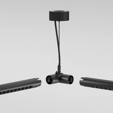 Набор подвеса угловой с вводом питания Elektrostandard Module System 85195/00 (черный) (48V, на тросе)