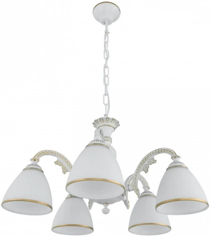 Подвесная люстра Arte Milano AM340837 340837/5 WT+G (220V, на цепи)