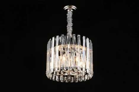 Подвесная люстра Aployt Verene APL.808.03.05 (220V, хрусталь, на цепи, свеча, круглые)