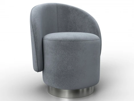 Кресло Лига-108 (Фанера,ДСП,Брус,Велюр/Серый) Лига Диванов 136472