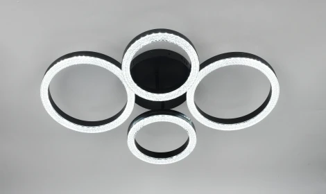 Потолочная люстра светодиодная с пультом кольцо Rivoli Flora 6191-201 (регулировка яркости, 220V, кольцо)