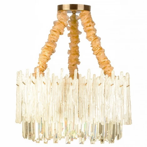 Подвесная люстра каскадная L'Arte Luce Glacier L05010 (220V, хрусталь, на цепи)