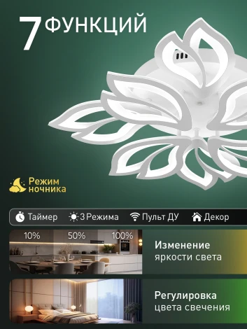 Потолочная люстра светодиодная Natali Kovaltseva Sand Ii LED SMART 84021