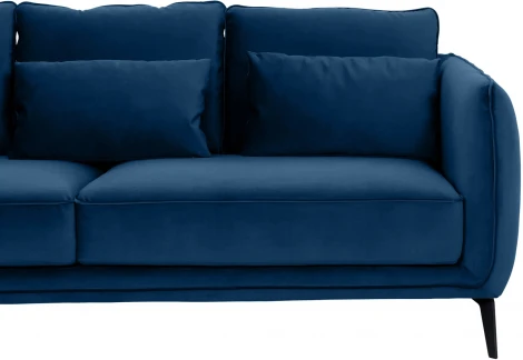 Диван Amsterdam трехместный ОГОГО (арт.342354), (Ткань/Синий)