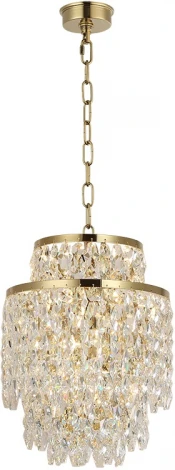 Подвесная люстра Newport 8530 8530/30 С gold polished (220V, на цепи, круглые)