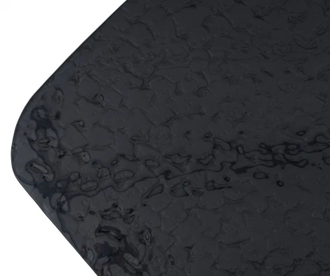 Стол ЛАУРИТЦ (LAURITS) 200 цвет ЧЕРНЫЙ (GREY), стекло BUBBLE / Прозрачный каркас ®DISAUR M-City 64663