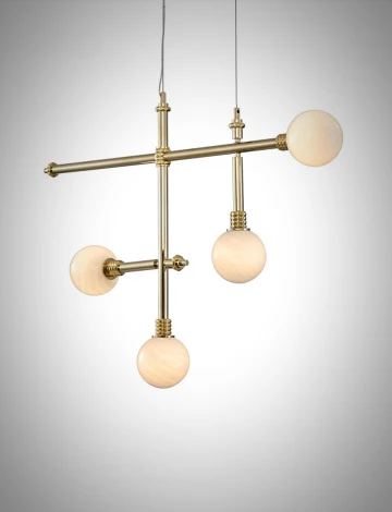 Подвесная люстра Mizi'en Lizze MZ121730-4-1000 (220V, на тросе, шар)