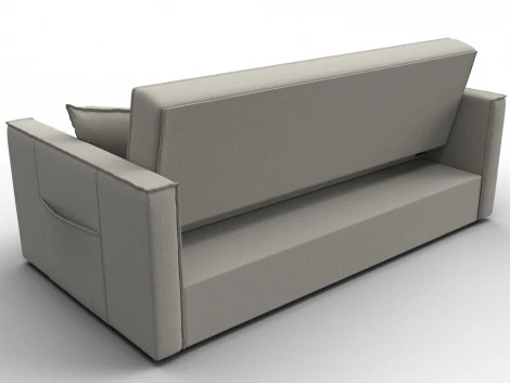 Диван прямой Лига-104 (160) (ЛДСП,Брус,Фанера,Рогожка/Бежевый) Лига Диванов 134874