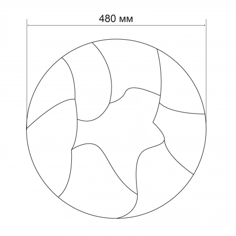 Светодиодный светильник потолочный 90Вт с ПДУ Lumin'arte Lotus CLL52