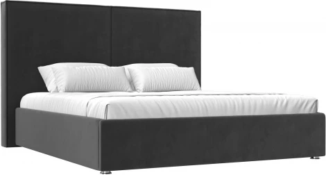 Кровать интерьерная Аура 200 (Серый/Велюр) Лига Диванов арт.120555