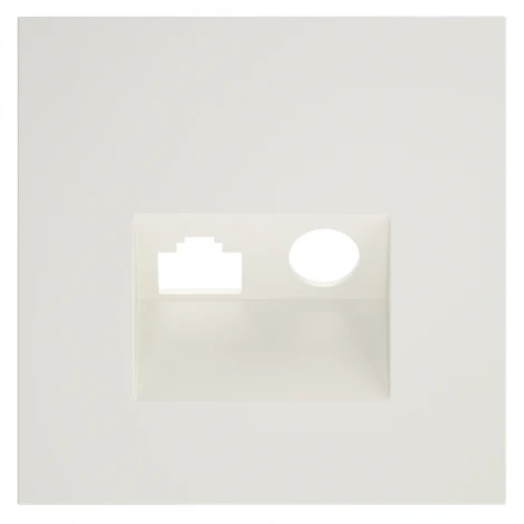 Накладка для розетки TV+RJ45 кат. 6 (хлопок) Voltum S70 VLS002713