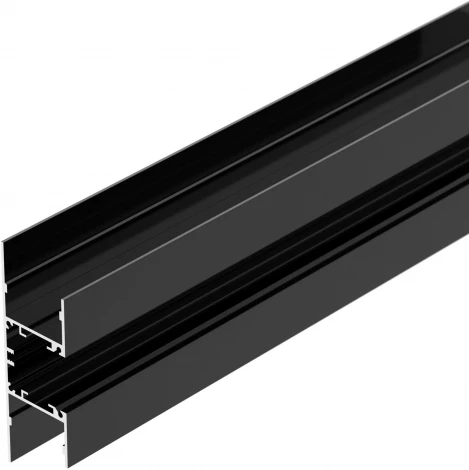 Профиль WALL-2575-DUAL-2000 ANOD BLACK (Arlight, Алюминий) 052332