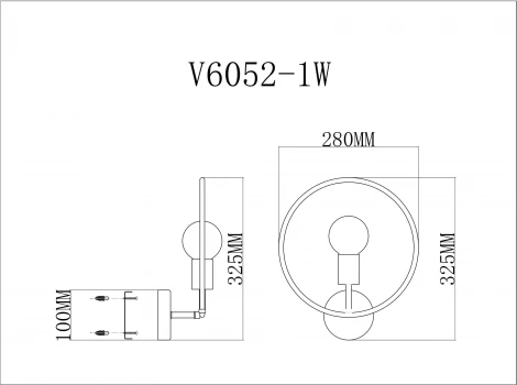 Бра Moderli Sachara V6052-1W (220V, кольцо)