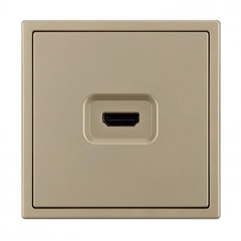 Механизм HDMI розетки SCT-NOBE-MHD1-SFPL-GD (Arlight, Золотой песок) 061843