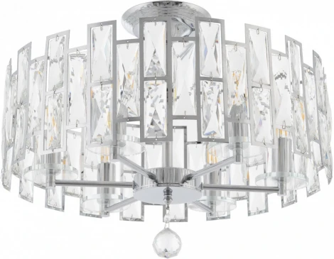 Потолочная люстра хрустальная на штанге Arte Milano Sorrento-4209 374209/6/80/470 CR (220V)