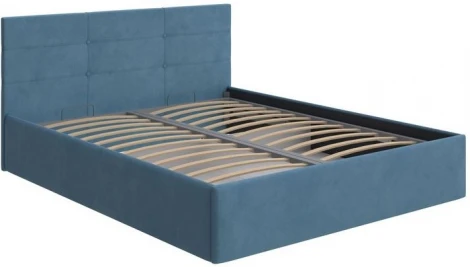 PROxSON Кровать Vector с бельевым ящиком (Ткань: Велюр Monopoly Прованский синий (792)) 180x200