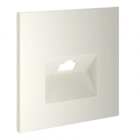 Накладка для розетки компьютерной RJ45 кат.6 (хлопок) Voltum S70 VLS001313