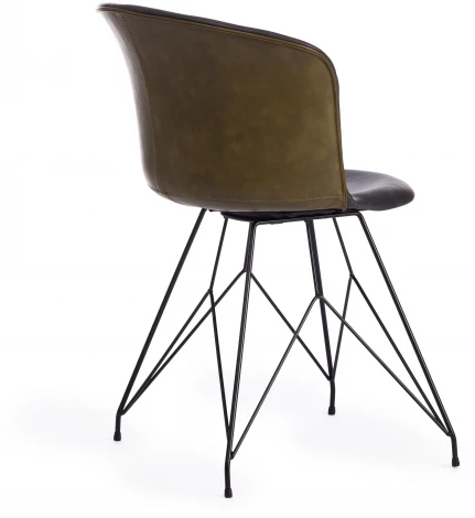 Стул KRANZ (mod. 9322М) экокожа / пластик , 53 х 55 45 76,5, Grey (Cерый) 7 Olive (Оливковый) 19 черный Tetchair 15518