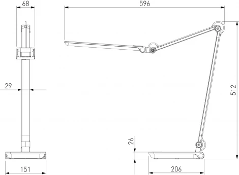 Настольная лампа Elektrostandard Great серебро TL70240 (регулировка яркости, LED, 220V, выключатель)
