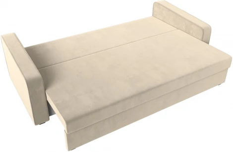 Диван прямой Лига-009 (Бежевый/Микровельвет) Лига Диванов арт.118048