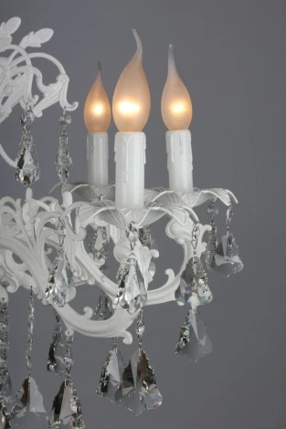 Подвесная люстра Omnilux Catanzaro OML-30807-08 (220V, на цепи, подсвечник, свеча)