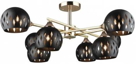 Потолочная люстра на штанге Imex MD.4211-8-S-GD+FGD