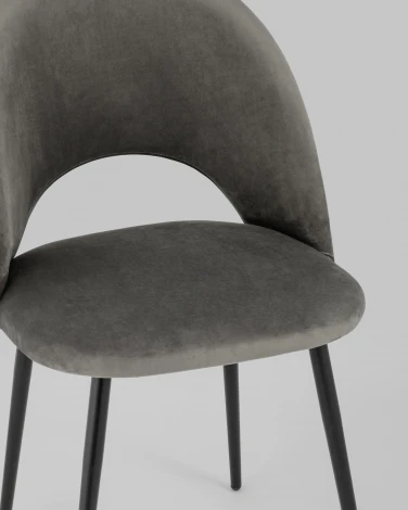 Стул Stool Group Меган велюр тёмно-серый УТ000025515