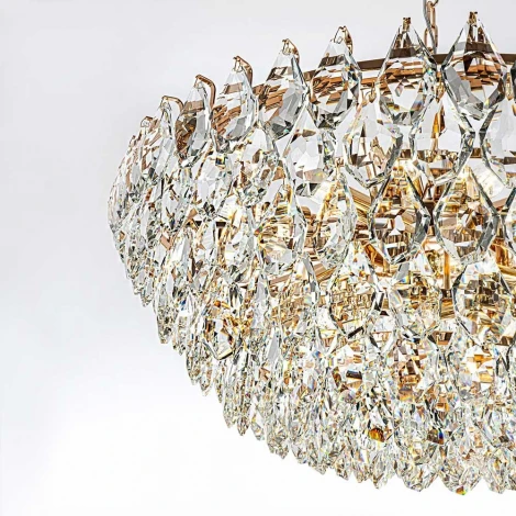Подвесная люстра хрустальная Modelux MODELUX ML.2363.24 GD