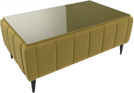 Стол Лига-045 (Желтый/Микровельвет) Лига Диванов арт.122342