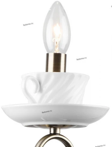 Бра Arte Lamp Teapot A6380AP-1AB (220V, подсвечник, свеча, чашки)