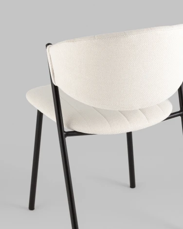 Стул Харпер ткань рогожка молочный Stool Group арт.УТ000036751