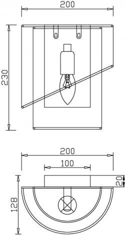 Бра настенное Earth FR5171WL-01BS (220V)