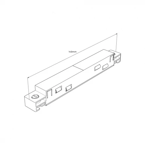 Внутренний соединительный элемент прямой RAUMBERG STI Bk (48V)