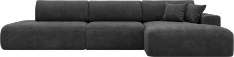 Диван угловой Лига-036 НПБ Модерн Лонг правый угол Лига Диванов (Велюр) арт.127745