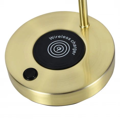 Настольная лампа с беспроводной зарядкой для телефона с выключателем IP21 Zortes Desklight ZRS.1066.06